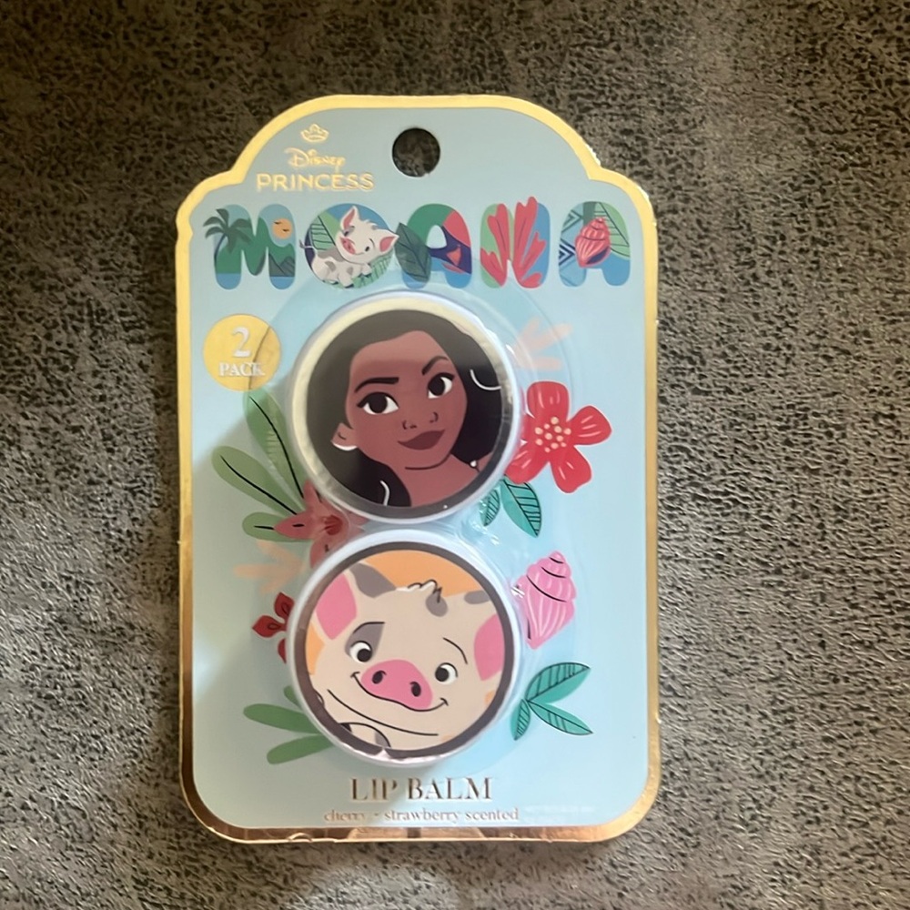 NIP Disney Princess Moana and Pua Lip Balm Duo